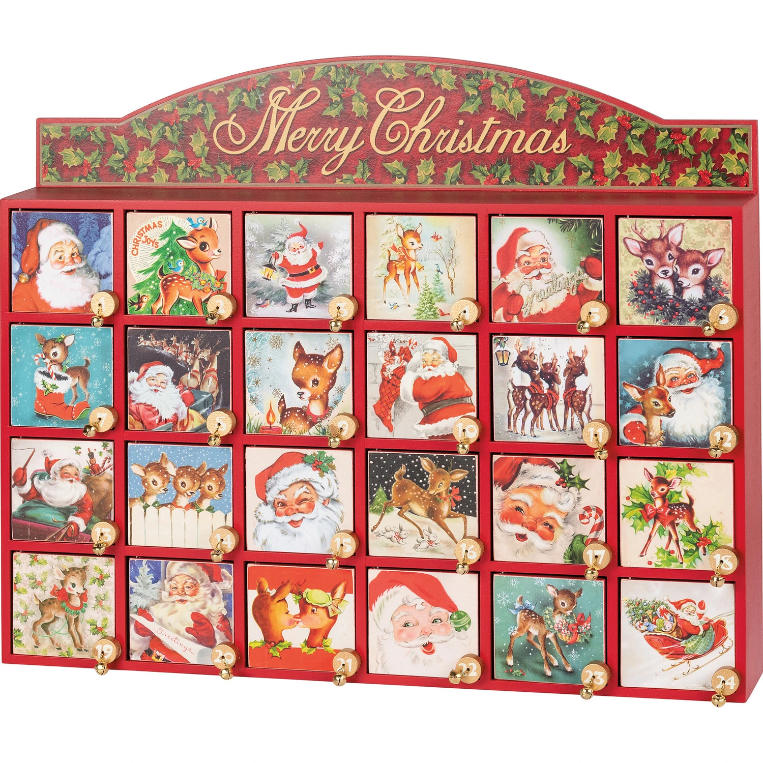 Primitives By Kathy Vintage Santa Claus Advent Calendar Christmas Countdown 115344 3 Primitives By Kathy Vintage Santa Claus Advent Calendar Christmas Countdown 115344
