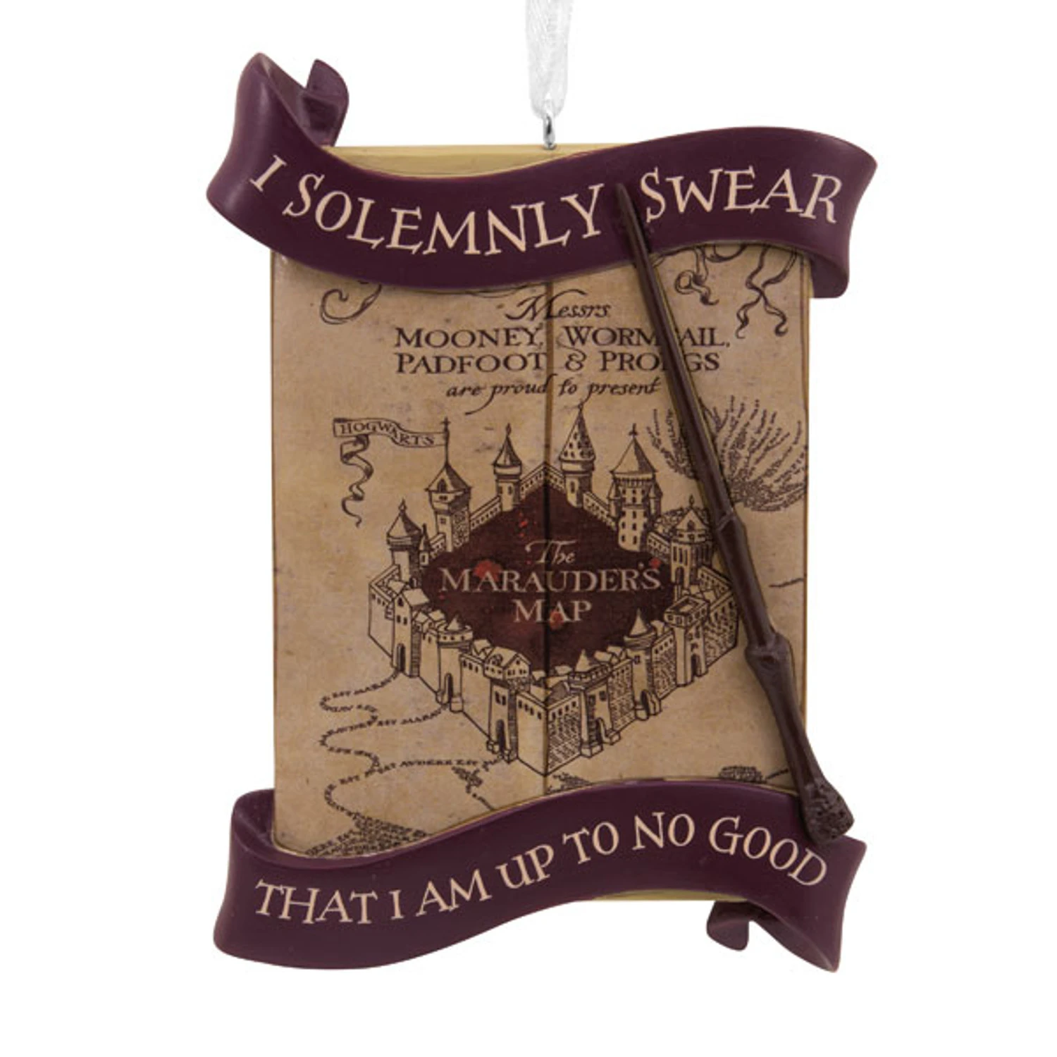Hallmark Harry Potter Marauders Map Christmas Ornament 3HCM0887 3 Hallmark Harry Potter Marauders Map Christmas Ornament 3HCM0887
