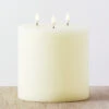 Uyuni 6" X 7" Large Ivory Triflame Candle 4034551 -Christmas Decorations 4034551 1 19907.1691608475
