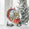 Raz 7.5" Santa And Sleigh Lighted Swirling Glitter Water Globe Christmas Snow Globe 4200758 1 Raz 7.5" Santa And Sleigh Lighted Swirling Glitter Water Globe Christmas Snow Globe 4200758 -Christmas Decorations 4200758 31791.1683827785