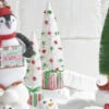 Raz Set Of 2 18" Bottle Brush Tree With Ornaments On Present Pedestal Christmas Figures 4215545 1 Raz Set Of 2 18" Bottle Brush Tree With Ornaments On Present Pedestal Christmas Figures 4215545 -Christmas Decorations 4215545 edit 76748.1648567669