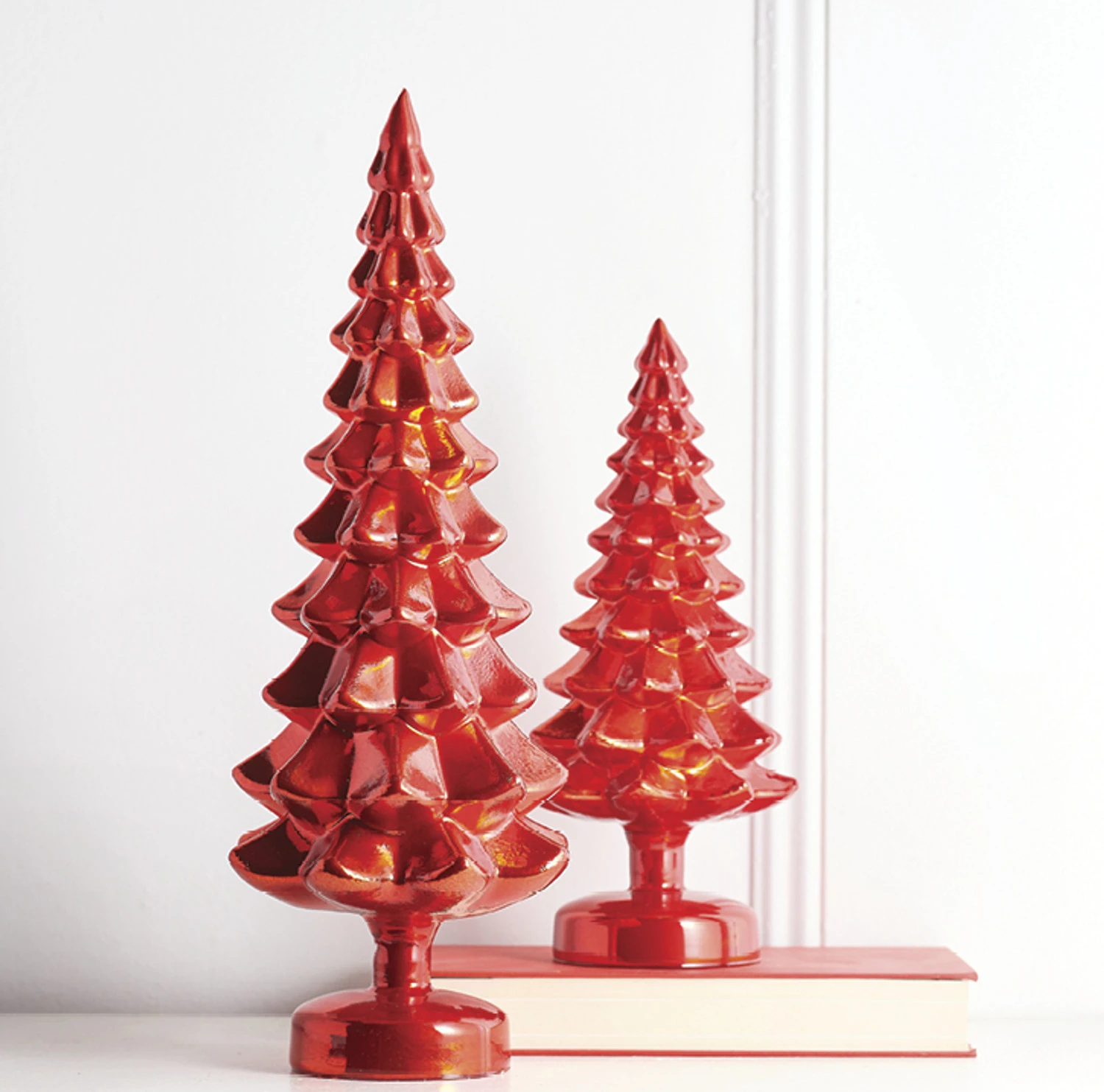 Raz Set Of 2 Red Glass Christmas Tree Decoration 4222939 3 Raz Set Of 2 Red Glass Christmas Tree Decoration 4222939