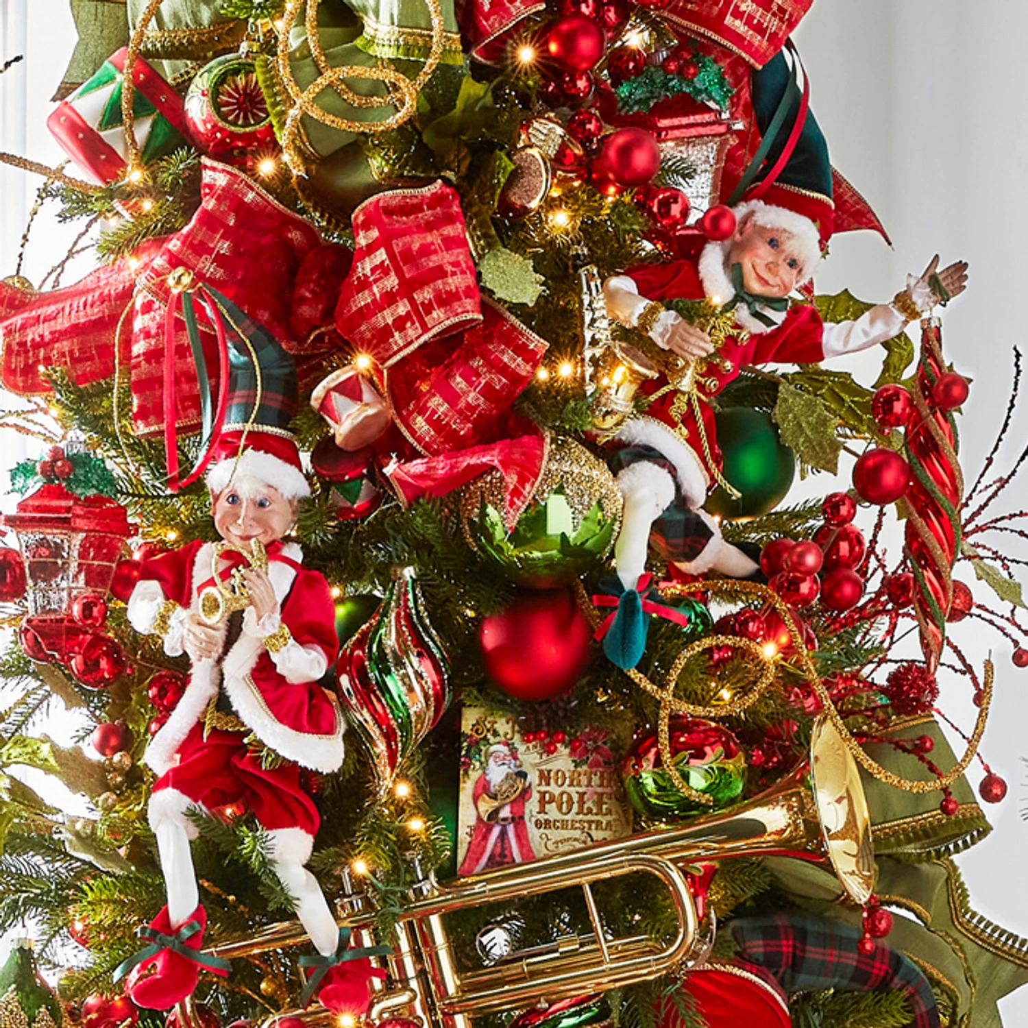 Raz 16" Red And Plaid Posable Christmas Elf Figure 4302355 3 Raz 16" Red And Plaid Posable Christmas Elf Figure 4302355