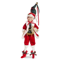 Raz 16" Red And Plaid Posable Christmas Elf Figure 4302355 9 Raz 16" Red And Plaid Posable Christmas Elf Figure 4302355 -Christmas Decorations 4302355b 44907.1686778657