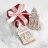 Raz 4" Set Of 2 Gingerbread Church Christmas Ornament 4310202