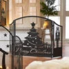 Raz 48" Merry Christmas Fireplace Screen Christmas Decoration 4317034 2 Raz 48" Merry Christmas Fireplace Screen Christmas Decoration 4317034 -Christmas Decorations 4317034 edit 65070.1690752827