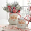Raz 7.5" Or 8" Large Pink Santa Christmas Container Mug 2 Raz 7.5" Or 8" Large Pink Santa Christmas Container Mug -Christmas Decorations 4319035 4319034 4319325 F4309875 4224561 13565.1690753272