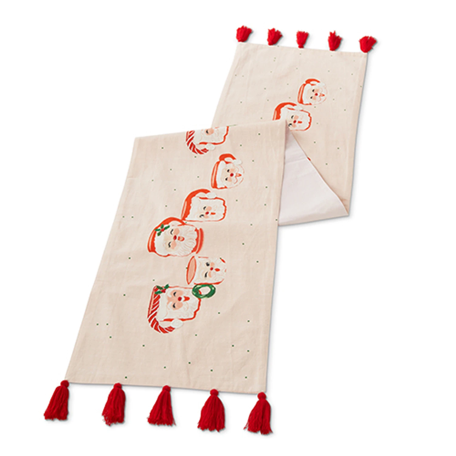 Raz 72" Pink Santa Mug Christmas Table Runner 4319325 4 Raz 72" Pink Santa Mug Christmas Table Runner 4319325 - Image 2