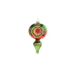 Raz 5" Green And Red Finial Reflector Glass Christmas Ornament 4320017 9 Raz 5" Green And Red Finial Reflector Glass Christmas Ornament 4320017 -Christmas Decorations 4320017b 58378.1683665590