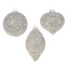 Raz 4" Silver Beaded Glass Christmas Ornament 4322806 1 Raz 4" Silver Beaded Glass Christmas Ornament 4322806 -Christmas Decorations 4322806 49093.1684166649