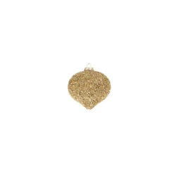 Raz 4" Gold Beaded Glass Christmas Ornament 4322807 11 Raz 4" Gold Beaded Glass Christmas Ornament 4322807 -Christmas Decorations 4322807c 84685.1684180264