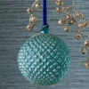 Raz 6" Cerulean Blue Quilted Ball Glass Christmas Ornament 4322938 1 Raz 6" Cerulean Blue Quilted Ball Glass Christmas Ornament 4322938 -Christmas Decorations 4322938 82197.1684443274