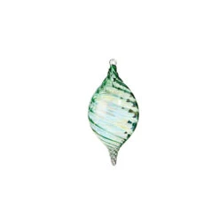 Raz 5" Green Blown Glass Christmas Ornament 4324513 -Christmas Decorations 4324513b 09327.1684782406