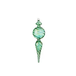 Raz 9" Green Blown Finial Glass Christmas Ornament 4324515 -Christmas Decorations 4324515b 06839.1684786442