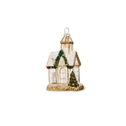 Raz 5" Gold And Clear Church Glass Christmas Ornament 4324586 9 Raz 5" Gold And Clear Church Glass Christmas Ornament 4324586 -Christmas Decorations 4324586b 96467.1684951588