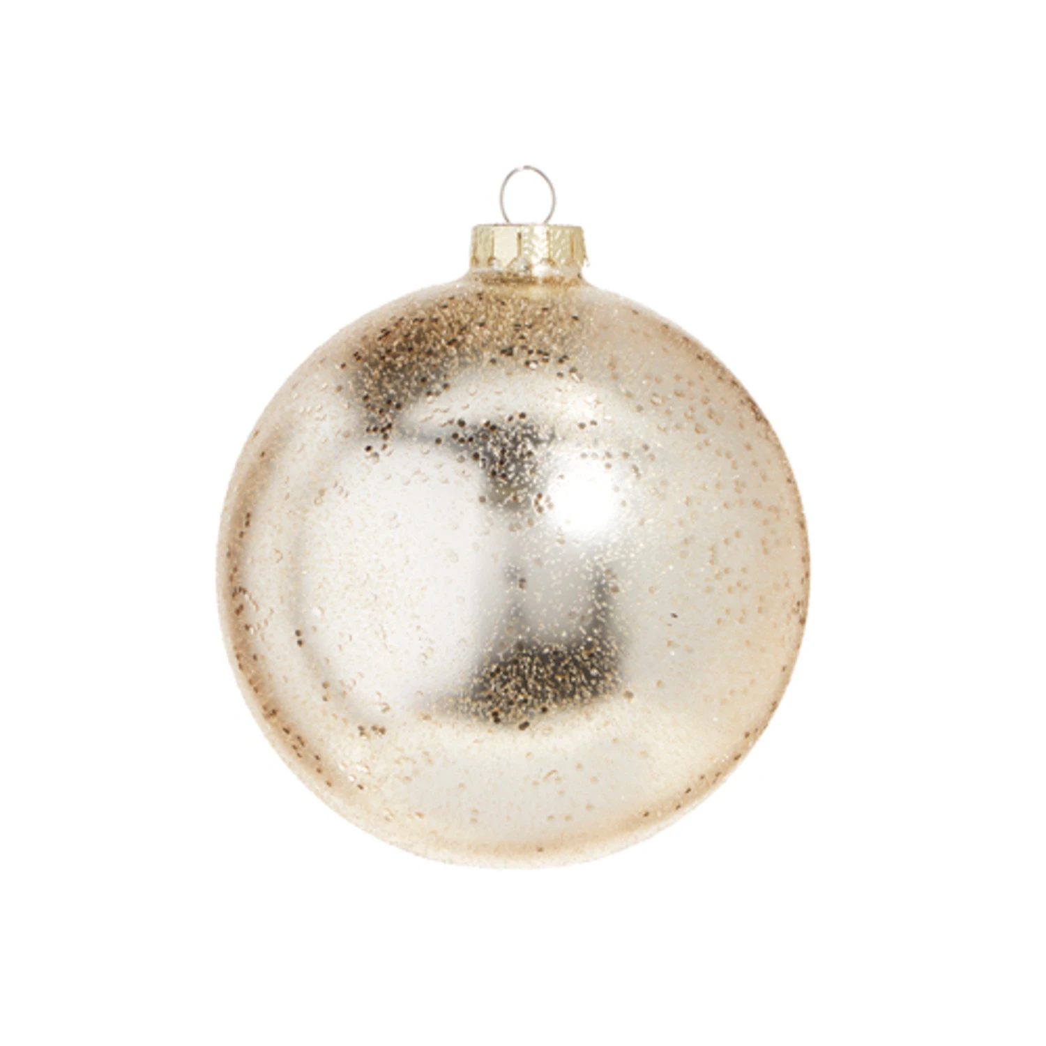 Raz 5" Gold Textured Glass Ball Christmas Ornament 4324600 4 Raz 5" Gold Textured Glass Ball Christmas Ornament 4324600 - Image 2