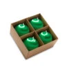 Raz 4" Box Of 4 Green Satin Ball Vintage Inspired Christmas Ornaments 4332733 -Christmas Decorations 4332733 97080.1690999774