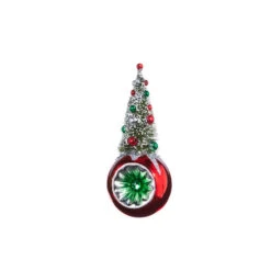 Raz 7.25" Bottle Brush Tree Reflector Glass Christmas Ornament 4352870 -Christmas Decorations 4352870b 18401.1685461435