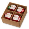 Raz Set Of 4 Boxed Santa Mug Glass Christmas Ornament 4352887 2 Raz Set Of 4 Boxed Santa Mug Glass Christmas Ornament 4352887 -Christmas Decorations 4352887 85516.1685538036