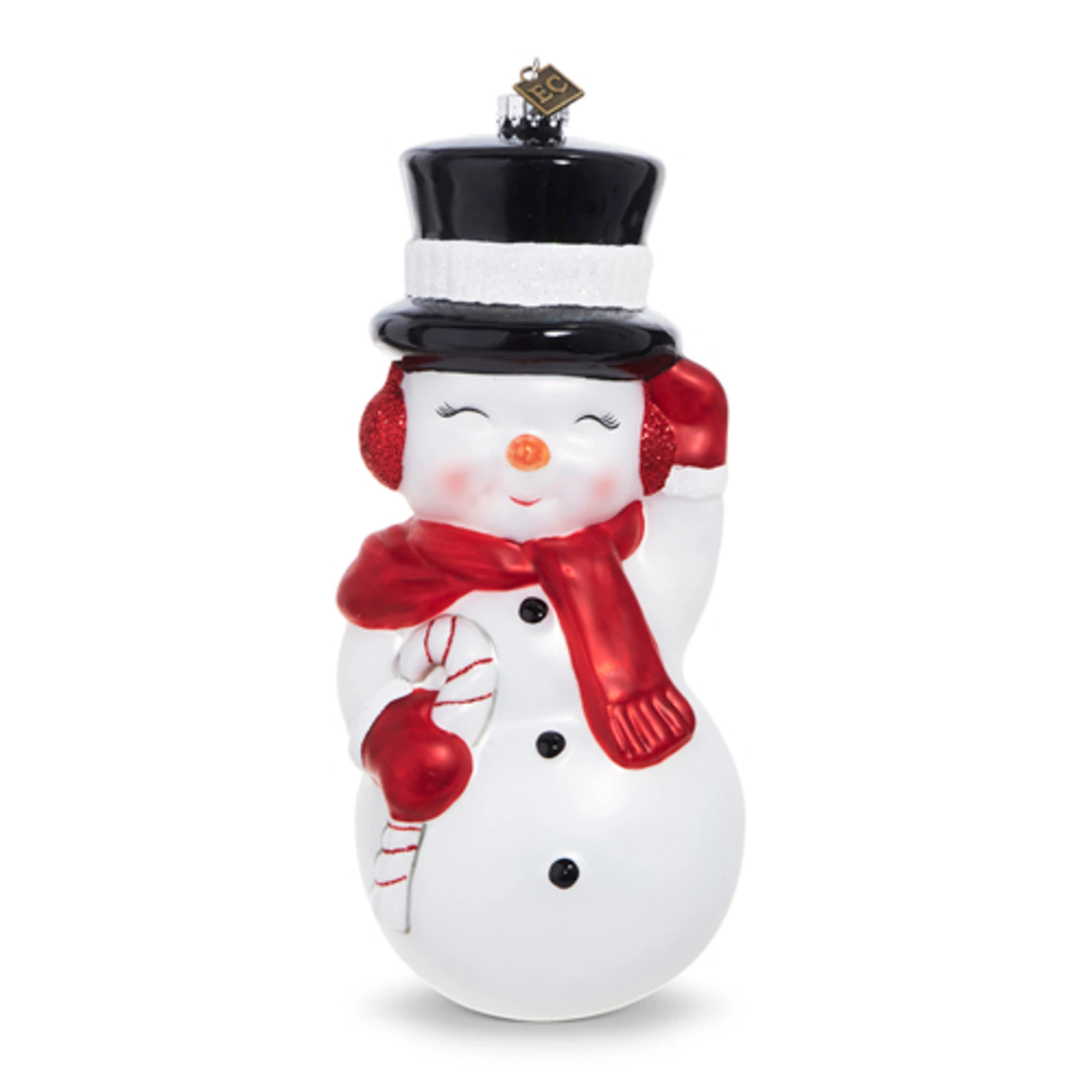 Raz 4.5" Or 8" Eric Cortina Snowman Blow Mold Glass Christmas Ornament 4253122 5 Raz 4.5" Or 8" Eric Cortina Snowman Blow Mold Glass Christmas Ornament 4253122 - Image 3