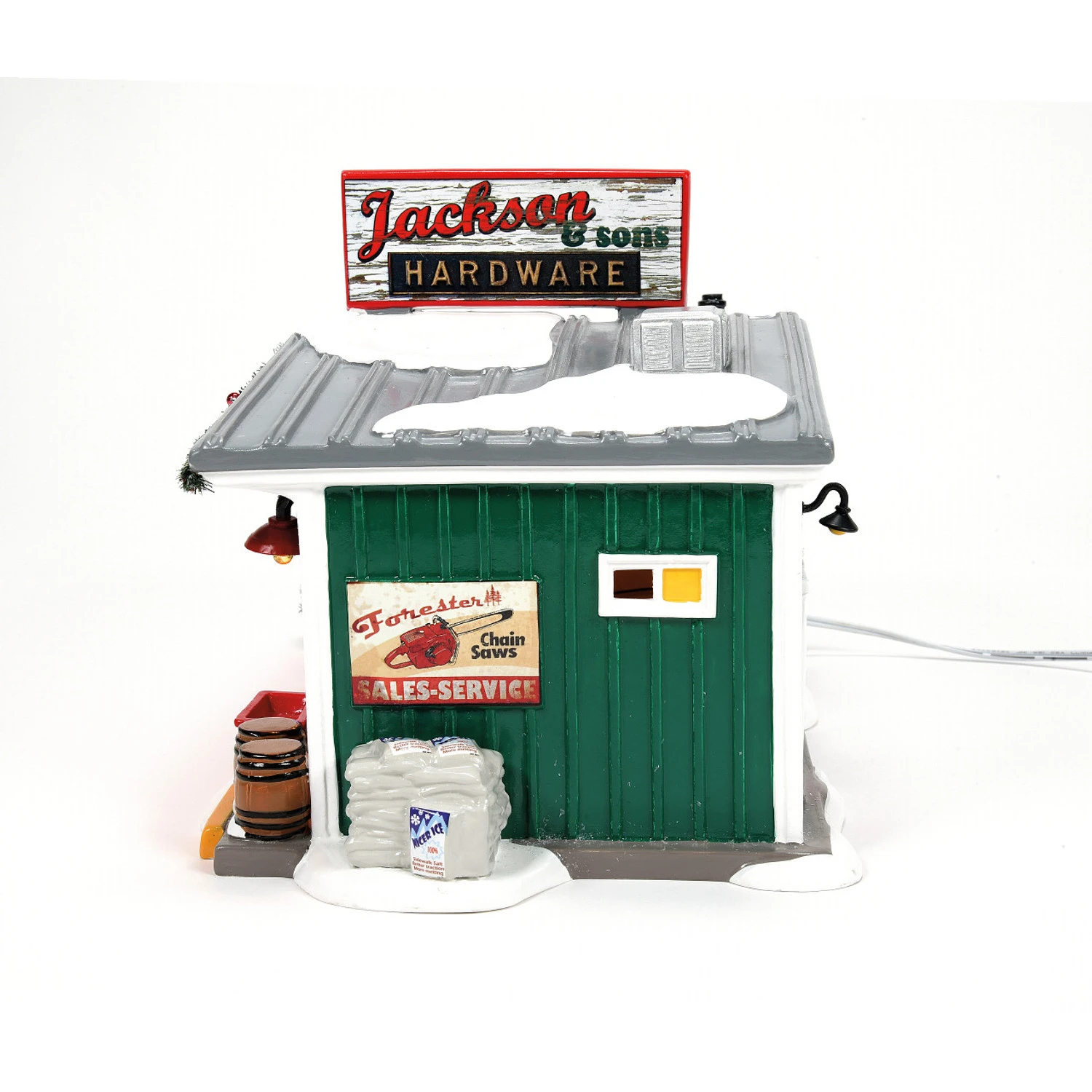 Department 56 Snow Village Jackson & Son's Hardware 6013447 6 Department 56 Snow Village Jackson & Son's Hardware 6013447 - Image 4