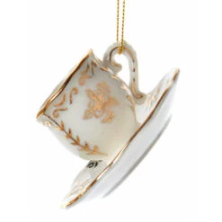 Kurt Adler 3" White And Gold Teacup Porcelain Christmas Ornament J7487 8 Kurt Adler 3" White And Gold Teacup Porcelain Christmas Ornament J7487 -Christmas Decorations J7487b 04190.1653410211