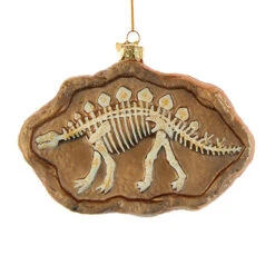 Kurt Adler 4.75" Noble Gems Dinosaur Fossil Glass Christmas Ornament NB1726 -Christmas Decorations NB1726C 46224.1653417149
