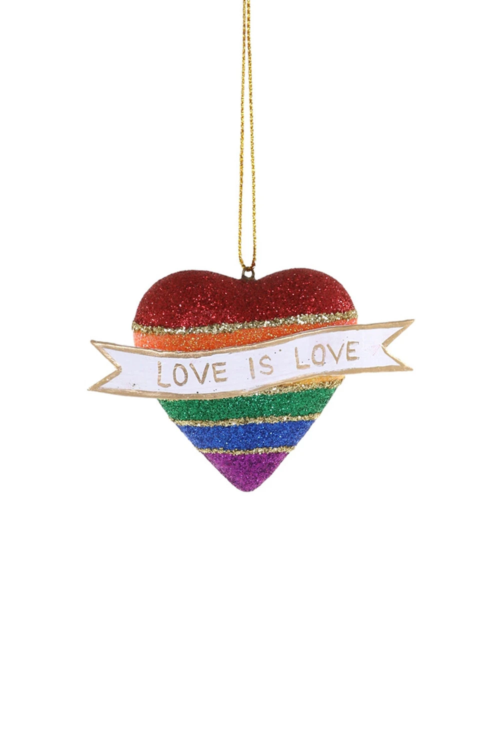 Cody Foster 2.25" Love Is Love Glass Christmas Ornament RO-3259-S 3 Cody Foster 2.25" Love Is Love Glass Christmas Ornament RO-3259-S