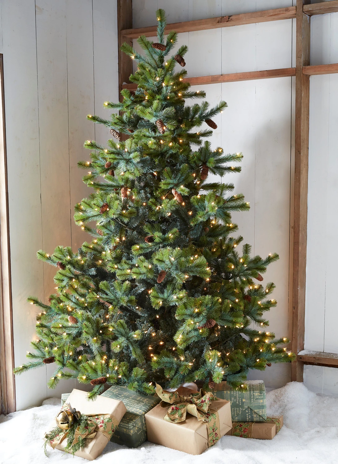 Raz 7.5' Forever Lit Green Big Sky Spruce Christmas Tree T4352009 3 Raz 7.5' Forever Lit Green Big Sky Spruce Christmas Tree T4352009