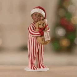 Bethany Lowe David's Christmas Puppy Surprise Christmas Decoration TD1178
