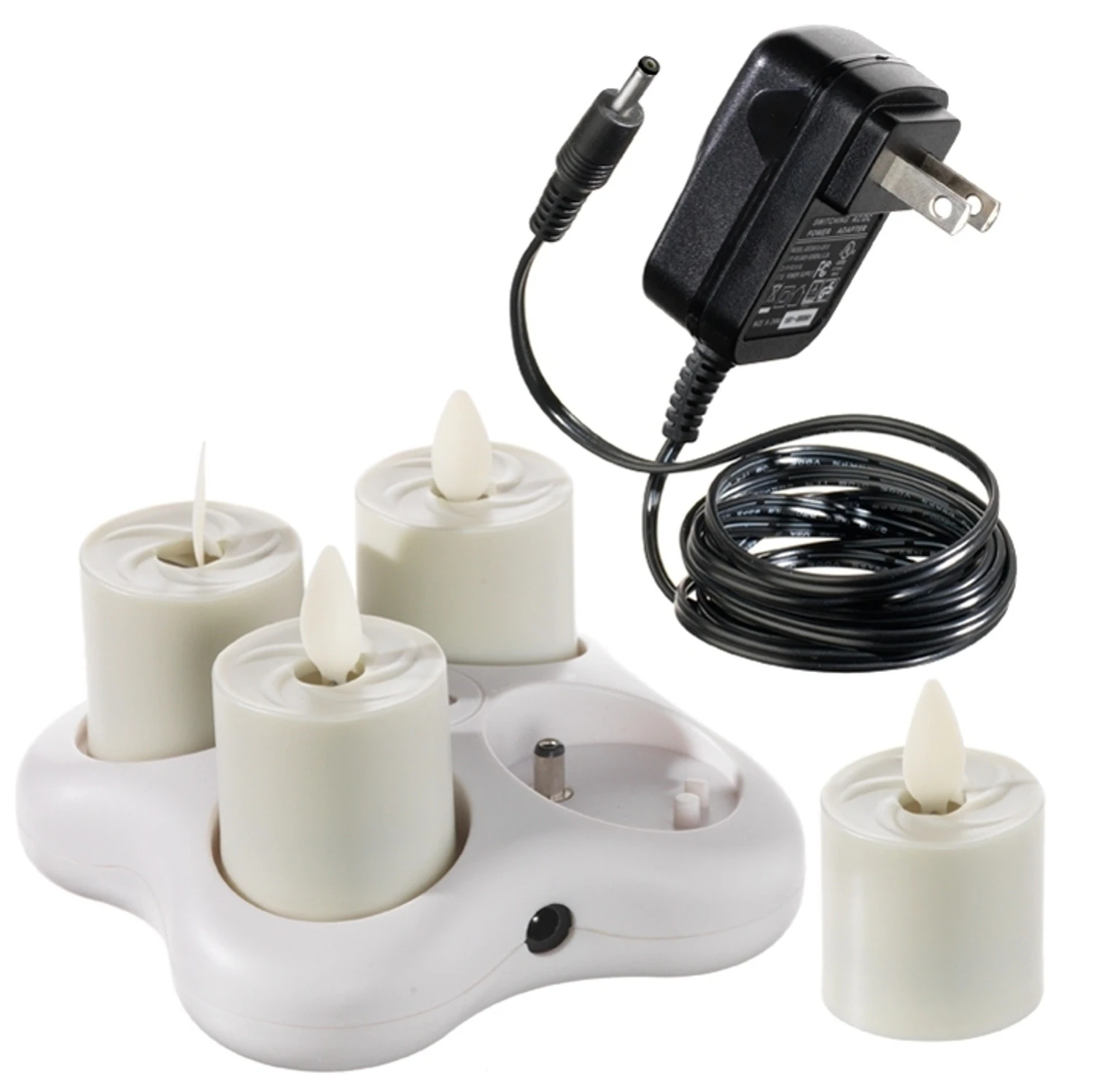 Liown Rechargeable 1.6" Moving Flame Tealight System With Charger 36120 3 Liown Rechargeable 1.6" Moving Flame Tealight System With Charger 36120