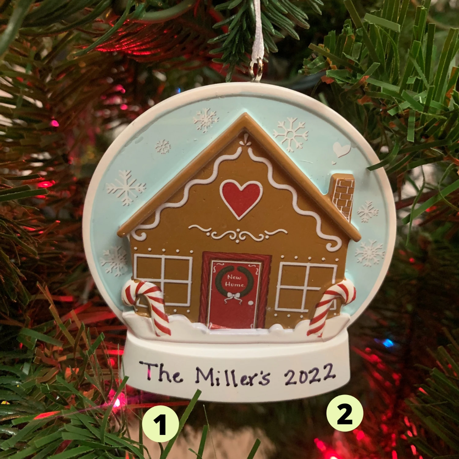 Hallmark 3.5" New Home Personalized Christmas Ornament 1HGO2930 4 Hallmark 3.5" New Home Personalized Christmas Ornament 1HGO2930 - Image 2