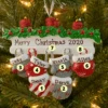 Family Personalized Christmas Ornament With 6 Mittens