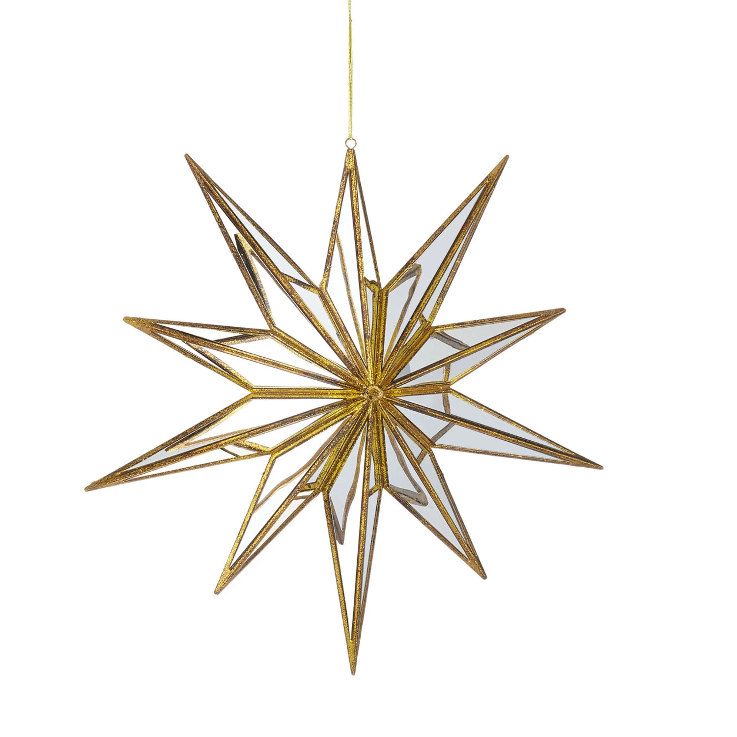Raz 15" Large Mirrored Star Christmas Ornament 4116140 4 Raz 15" Large Mirrored Star Christmas Ornament 4116140 - Image 2