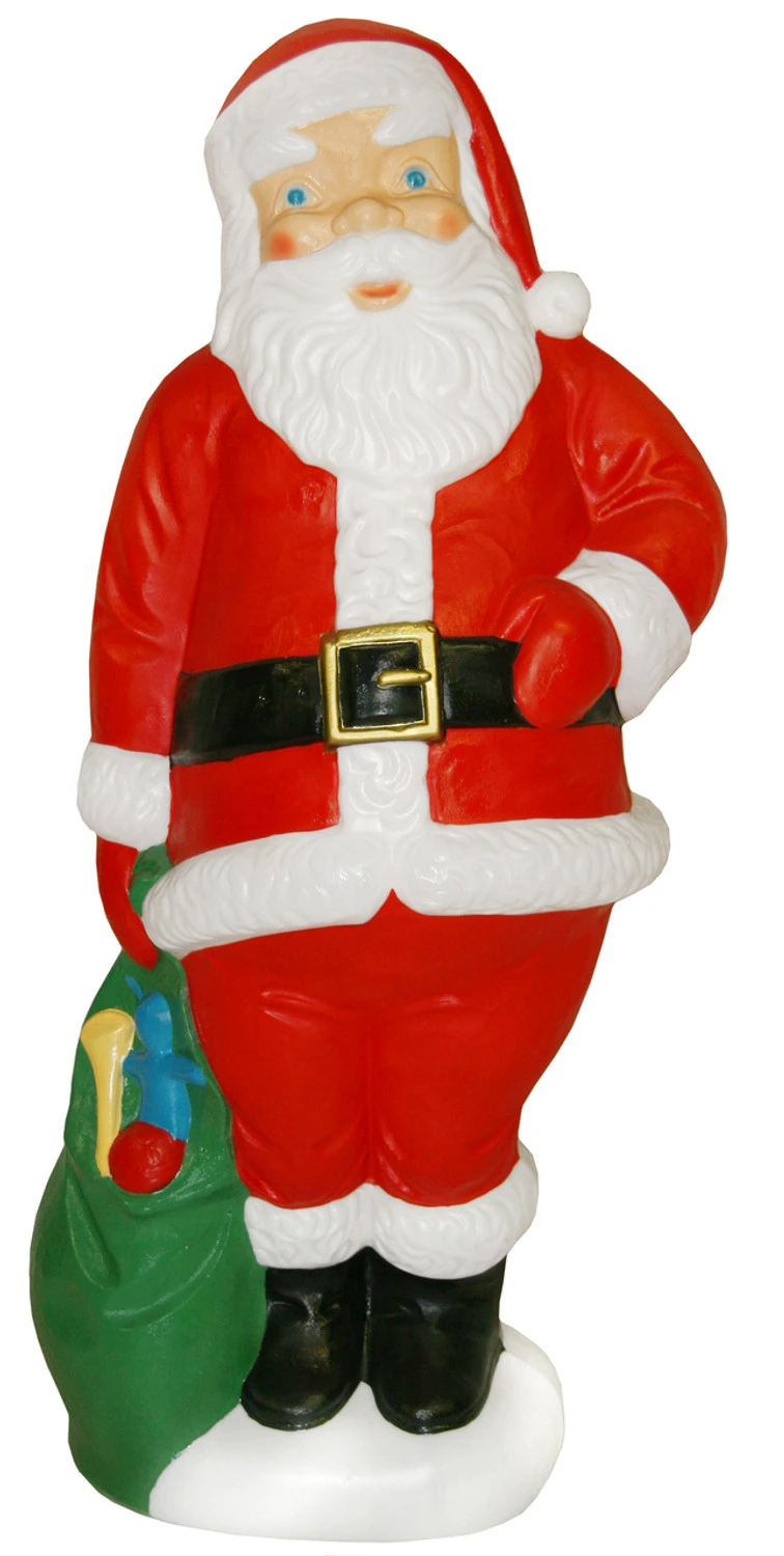60" Santa And Elf 10 Piece Lighted Christmas Blow Mold Set 4 60" Santa And Elf 10 Piece Lighted Christmas Blow Mold Set - Image 2