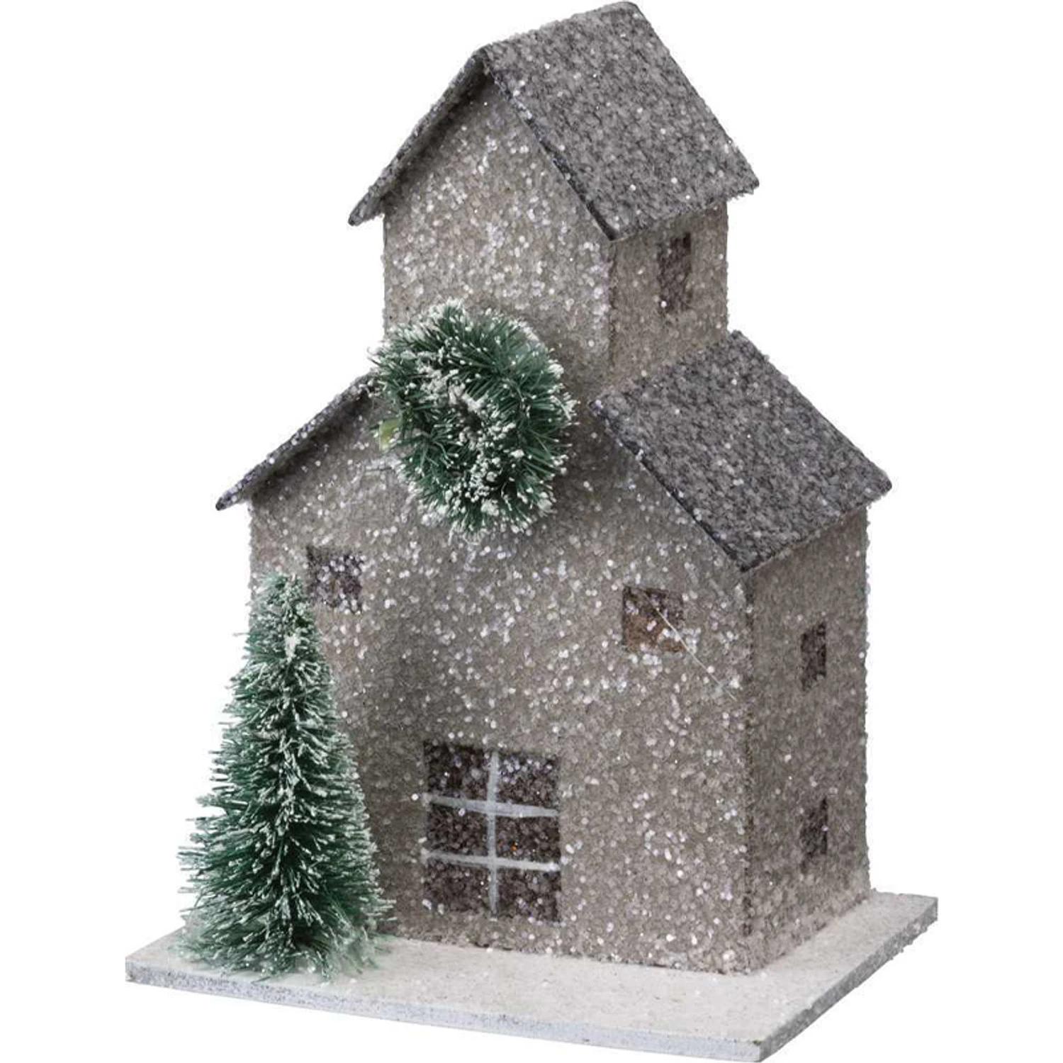 Primitives By Kathy Glittered Barn And Houses Sitter Set 104279 5 Primitives By Kathy Glittered Barn And Houses Sitter Set 104279 - Image 3