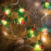 Primitives By Kathy 42" Battery Operated Lighted Holly Wire Christmas Lights 29322