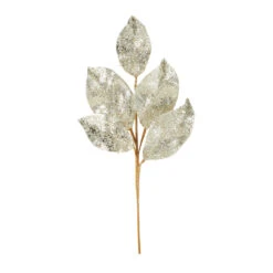 Raz 24" Silver Or Gold Beaded Metallic Leaf Christmas Spray F4106650 -Christmas Decorations apigdht44 30281.1646091922