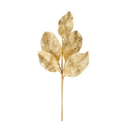 Raz 24" Silver Or Gold Beaded Metallic Leaf Christmas Spray F4106650 -Christmas Decorations apihbjah5 88874.1646091921