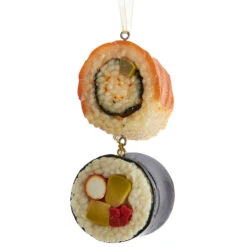 Kurt Adler 3.5" Sushi Roll Christmas Ornament D3693 -Christmas Decorations apijziycx 09124.1646091915