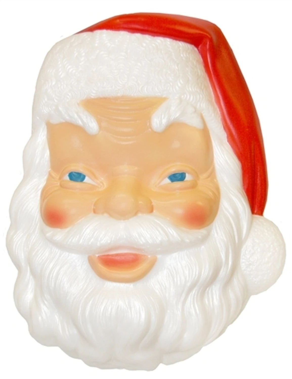 17" Santa Face Lighted Christmas Blow Mold Decoration C3410 2 17" Santa Face Lighted Christmas Blow Mold Decoration C3410