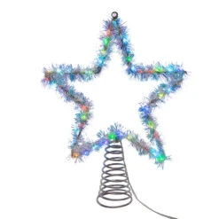 Kurt Adler 12.2" LED Lighted Silver Tinsel Star Christmas Tree Topper AD1022RGB 19 Kurt Adler 12.2" LED Lighted Silver Tinsel Star Christmas Tree Topper AD1022RGB -Christmas Decorations apimno6cw 61510.1646091913