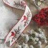 Raz 4" Cardinal Wired Embroidered Christmas Ribbon R4171874 1 Raz 4" Cardinal Wired Embroidered Christmas Ribbon R4171874 -Christmas Decorations apip3jfd4 20922.1646091881