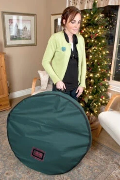 Treekeeper 36" Foam Lined Wreath Keeper With Removable Handle TK-10112 -Christmas Decorations apiquaer4 65179.1646091861