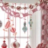 Raz 4' Red And White Striped Chain Christmas Garland G4106712 1 Raz 4' Red And White Striped Chain Christmas Garland G4106712 -Christmas Decorations apireo4gj 49258.1646091949