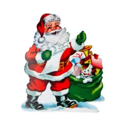Raz 24"or 3' Santa With List Cut Out Christmas Decoration -Christmas Decorations apis6fpcf 35677.1663264456