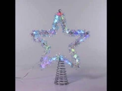 Kurt Adler 12.2" LED Lighted Silver Tinsel Star Christmas Tree Topper AD1022RGB 20 Kurt Adler 12.2" LED Lighted Silver Tinsel Star Christmas Tree Topper AD1022RGB -Christmas Decorations apisk67gi 83803.1646091914