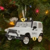 White Jeep 4X4 Personalized Christmas Ornament White OR1763-W -Christmas Decorations apit582bm 24587.1666293112
