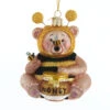 Kurt Adler 4.25" Noble Gems Bee Honey Bear Glass Christmas Ornament NBX0020 1 Kurt Adler 4.25" Noble Gems Bee Honey Bear Glass Christmas Ornament NBX0020 -Christmas Decorations apiukii5o 67384.1646091880