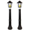 Set Of 2 Black Lamp Post Lighted Christmas Blow MoldsC5051 -Christmas Decorations apiuvefjd 02880.1646091911